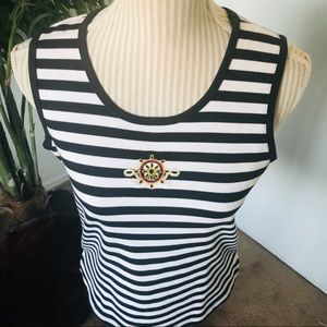 NEEDLE & THREADS~ Striped Tank Small